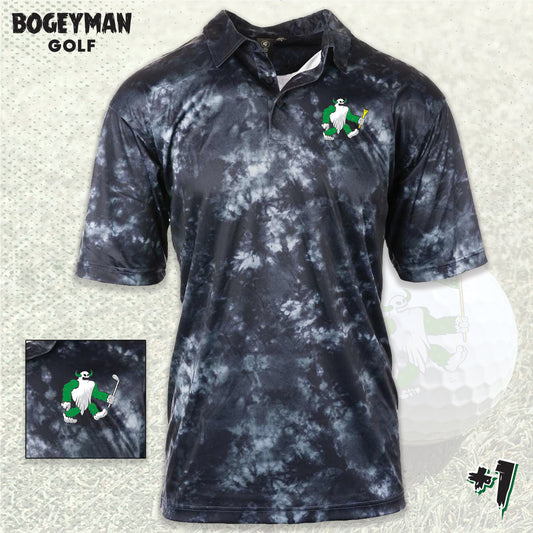 Bogeyman Golf Polo- Navy Tie-Dye